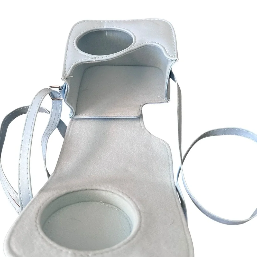 Fujifilm Instax Mini Camera Case Light Blue‎ Synthetic Leather Crossbody Strap